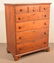 Chippendale Walnut Semi Tall Chest of Drawers.