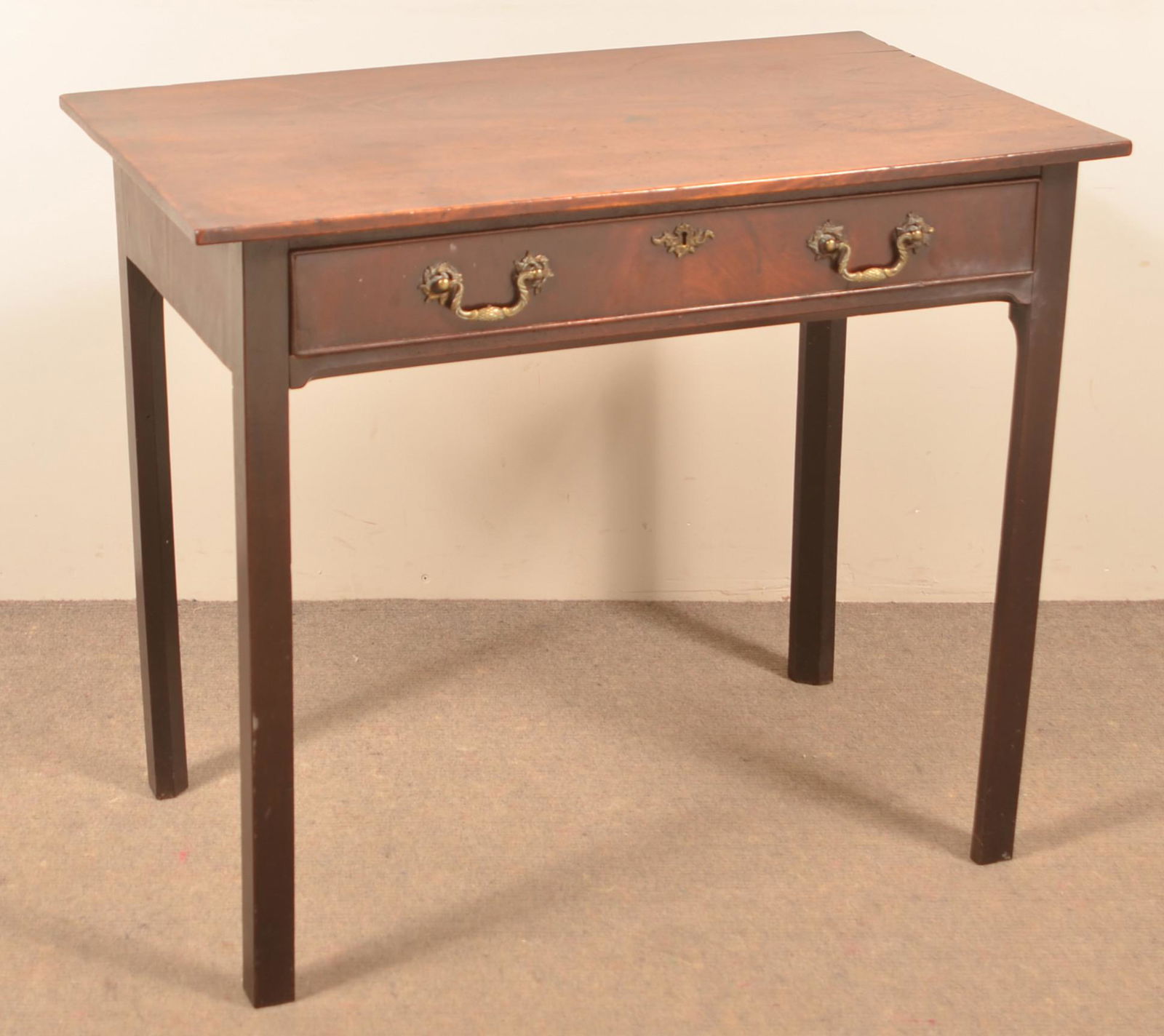 English Late 18th Century Walnut Dressing Table. (1 of 3)