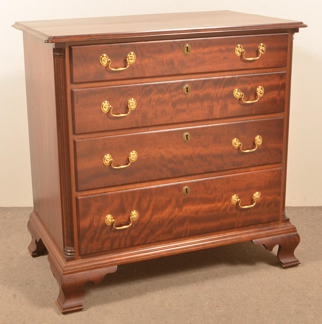 Chippendale Style Cherry Chest of Drawers. (1 of 5)