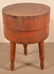 Antique Round Stump Butcher Block Table. - 2