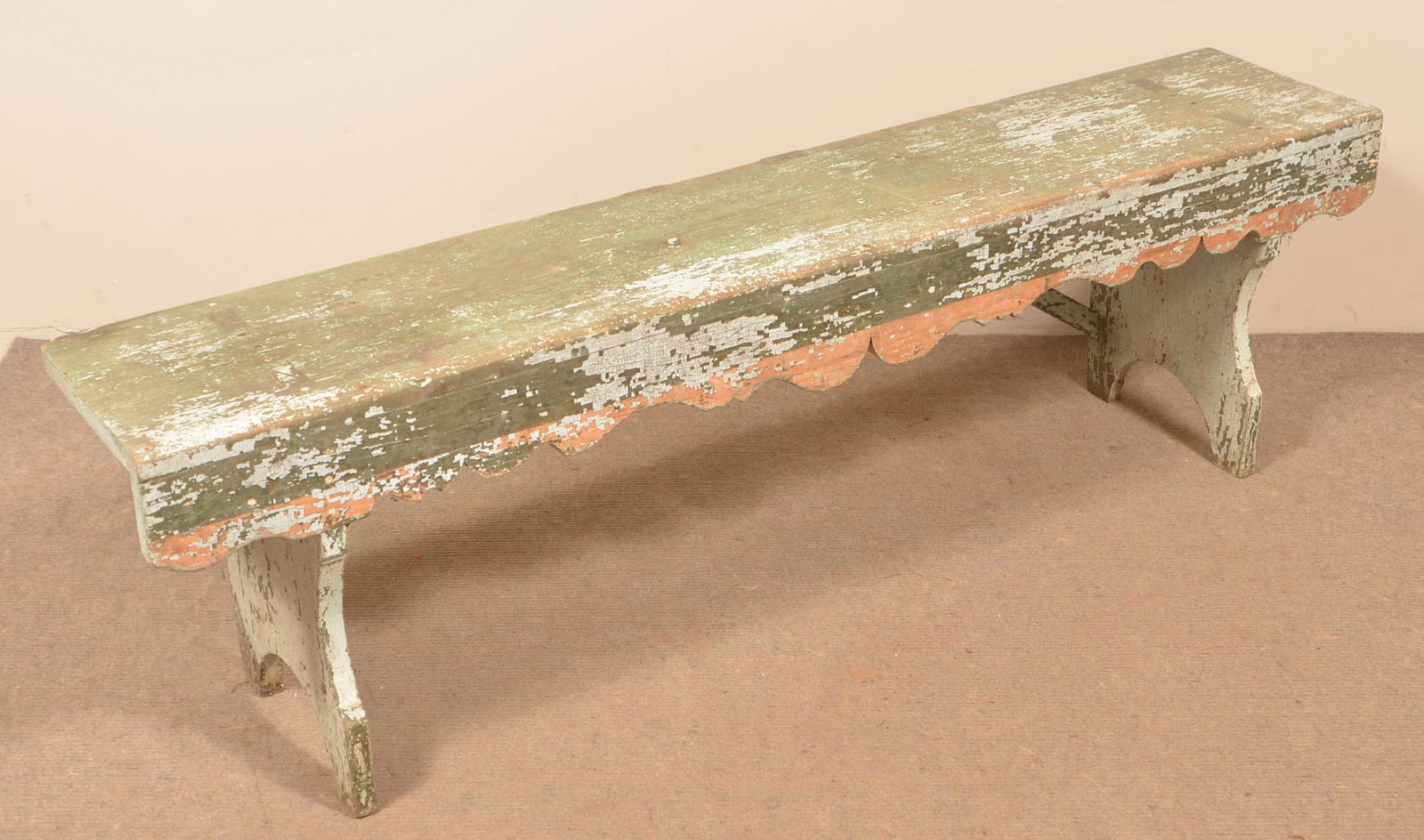 Pennsylvania Antique Softwood Bench. (1 of 2)