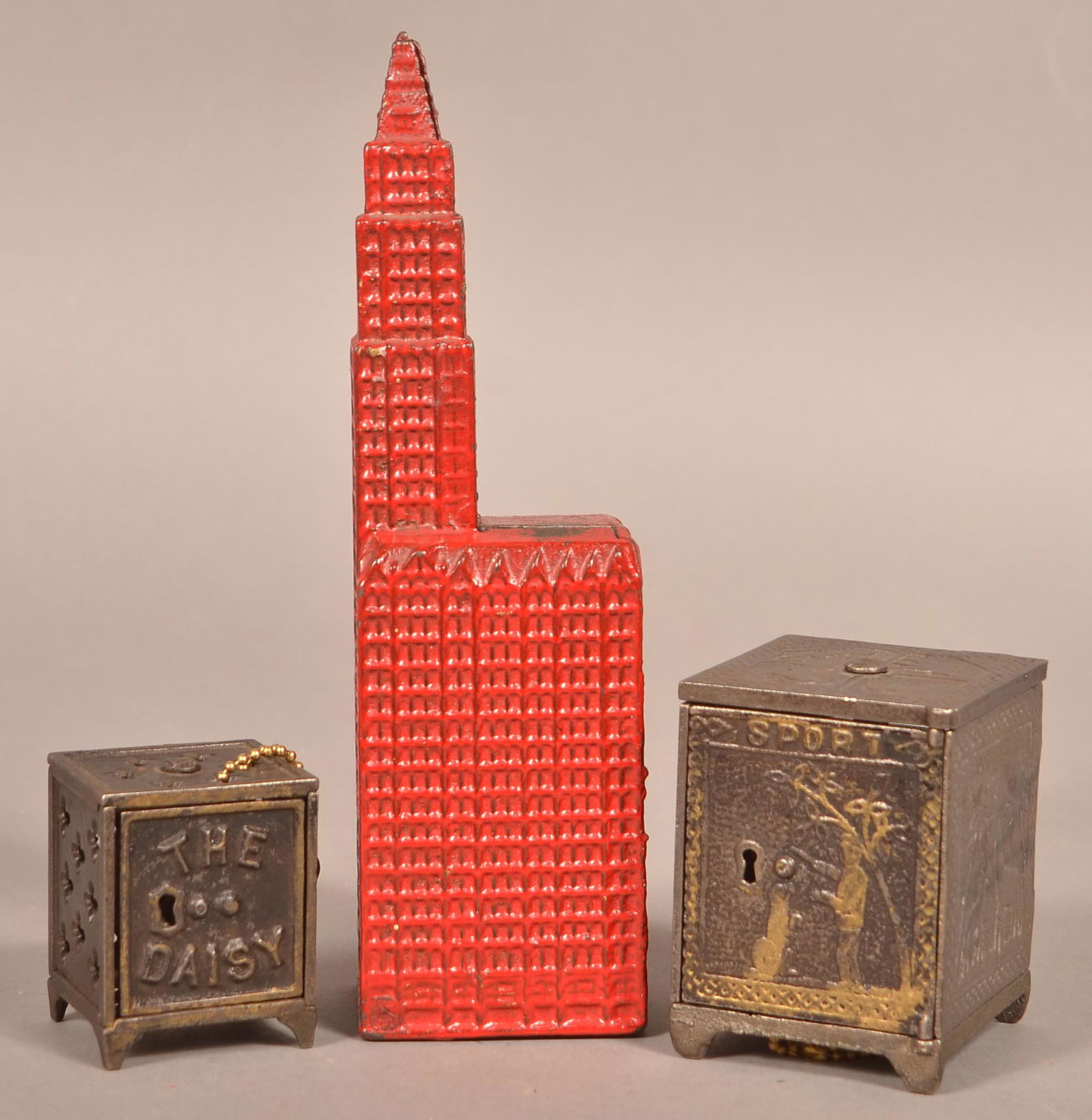 Three Antique/Vintage Cast Iron Still Banks. Mar 14, 2020 Conestoga Auction Company Division