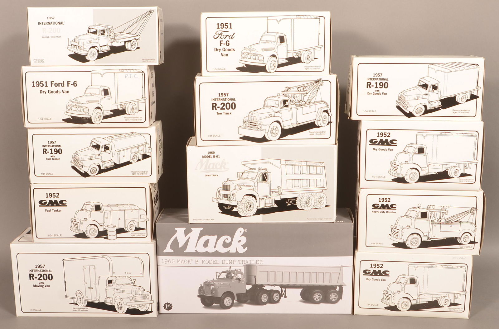 13 various First Gear Vehicles. (1 of 5)