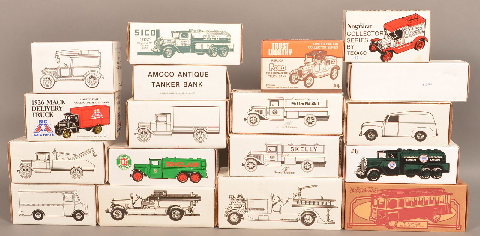 18 Ertl die-cast Vehicle Banks. (1 of 2)
