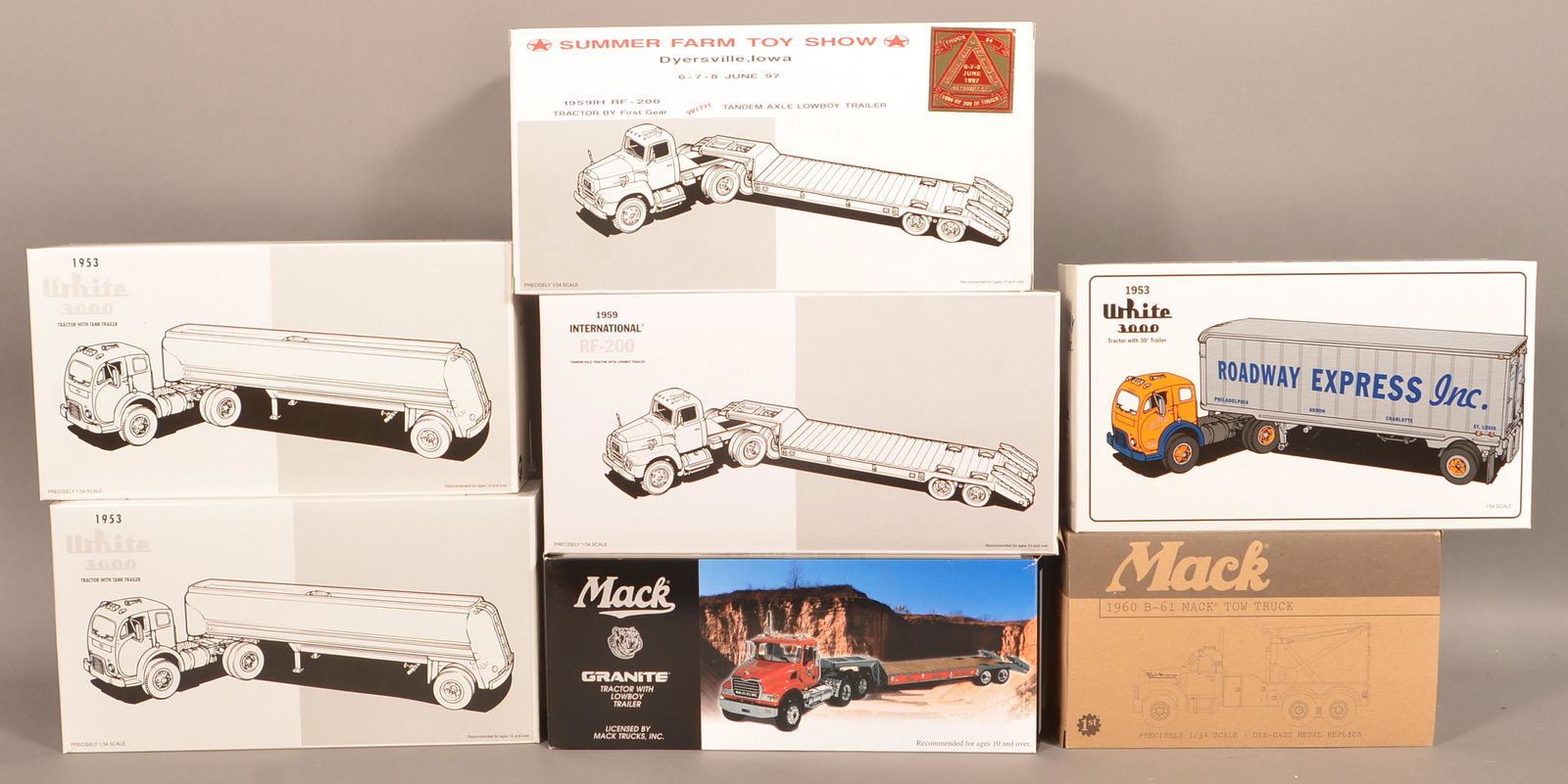 Seven Various First Gear Vehicles. (1 of 4)