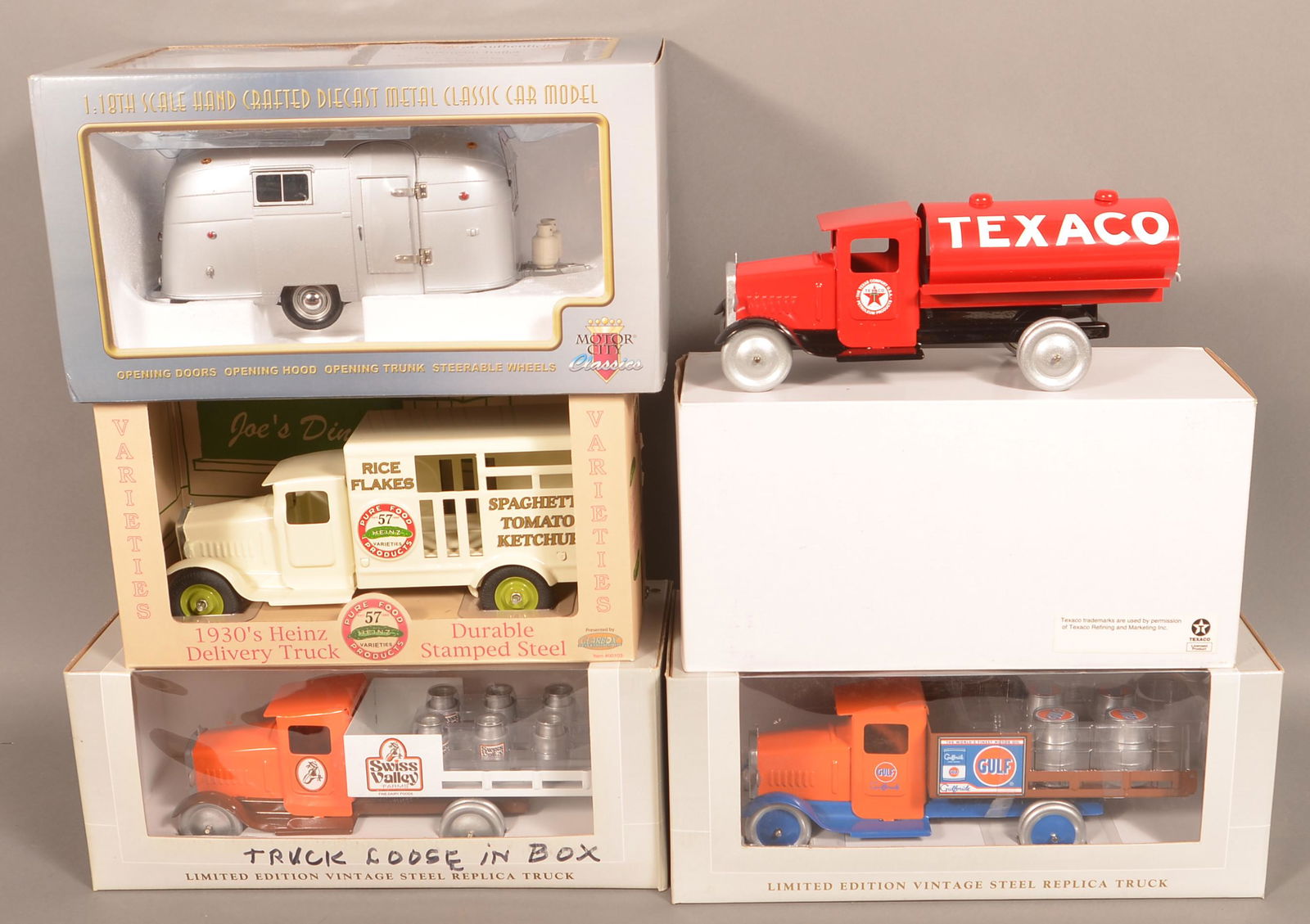 Five Various pressed Steel Vehicles. (1 of 1)