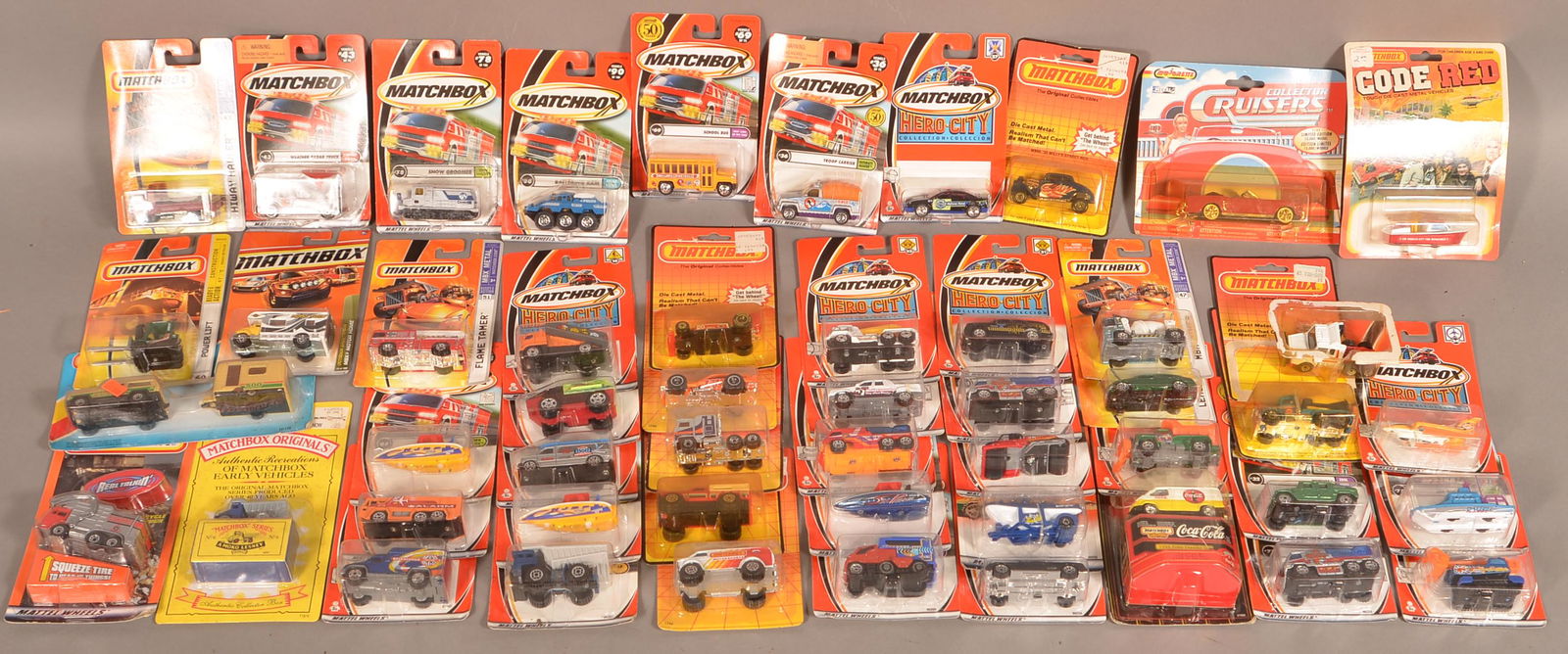 Lot of 50 Matchbox Vehicles in Boxes. (1 of 3)
