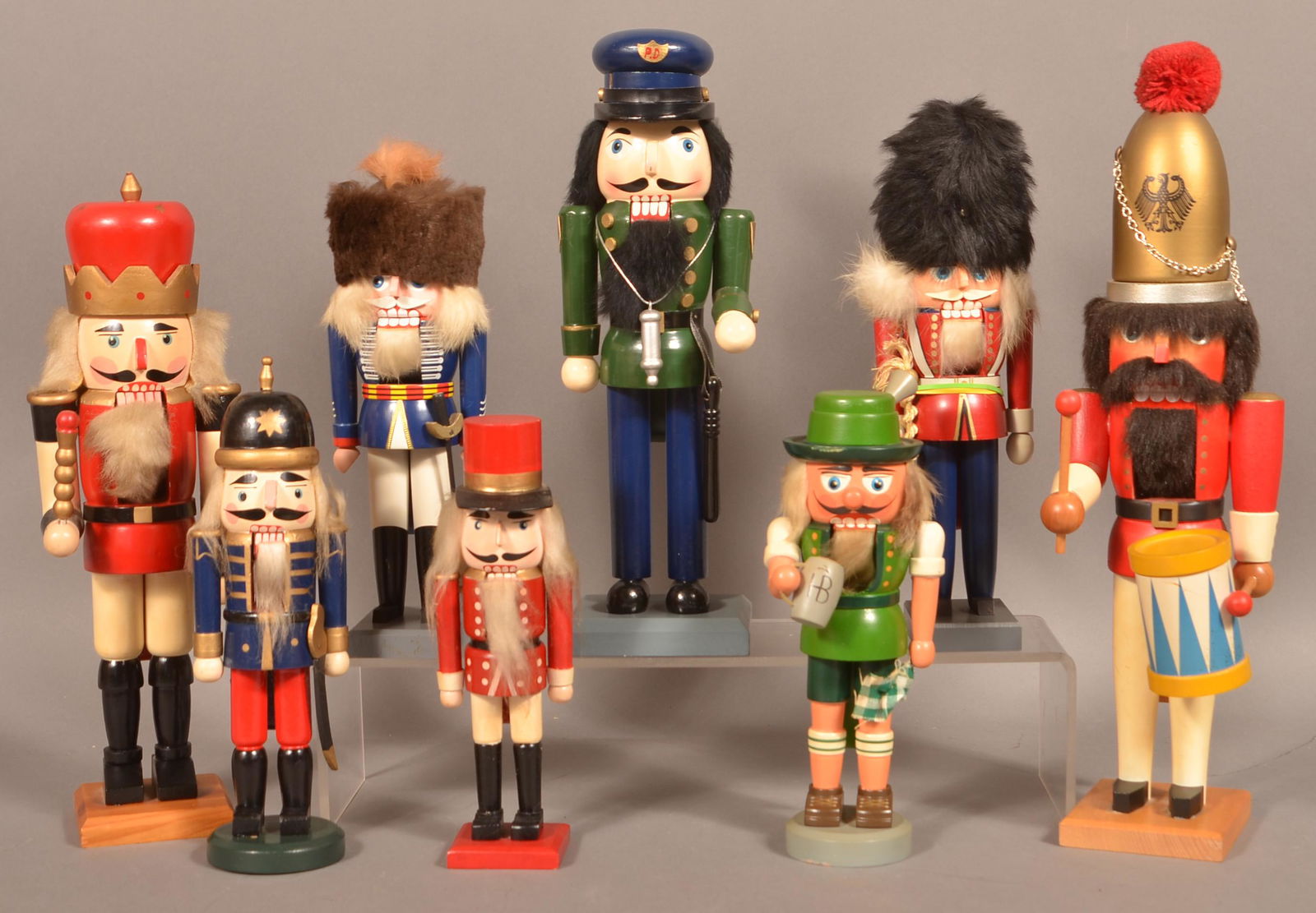 Eight Various Nutcrackers. Mostly German Made. (1 of 2)