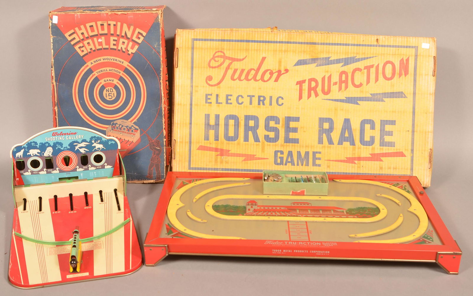Two Vintage Tin Litho Toys with Original Boxes. (1 of 3)