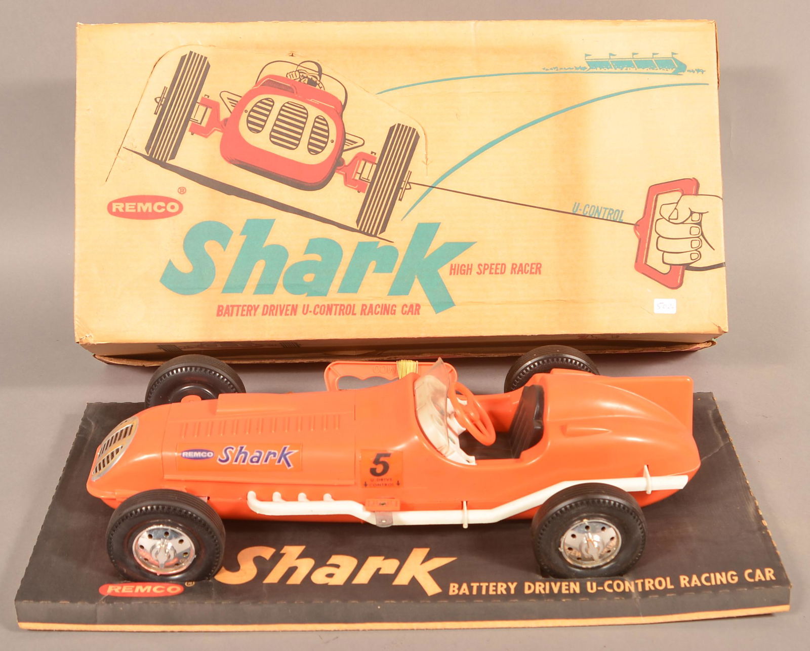 Remco Shark U-Control Racer with original Box. (1 of 2)
