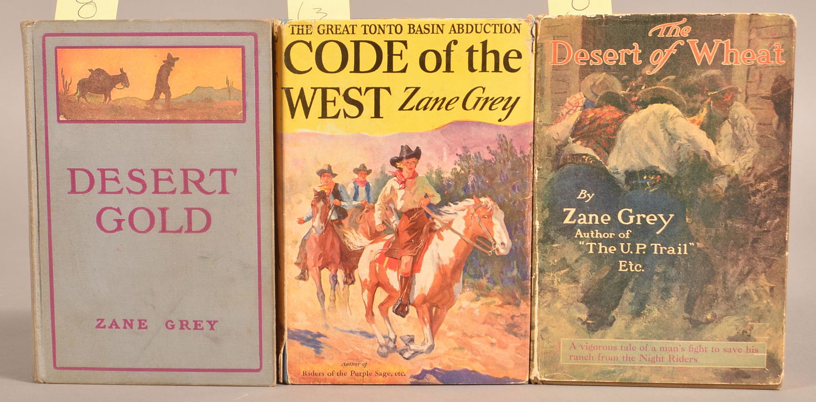 Zane Grey 3 Volumes Incl Desert Gold 1st Ed. (1 of 2)