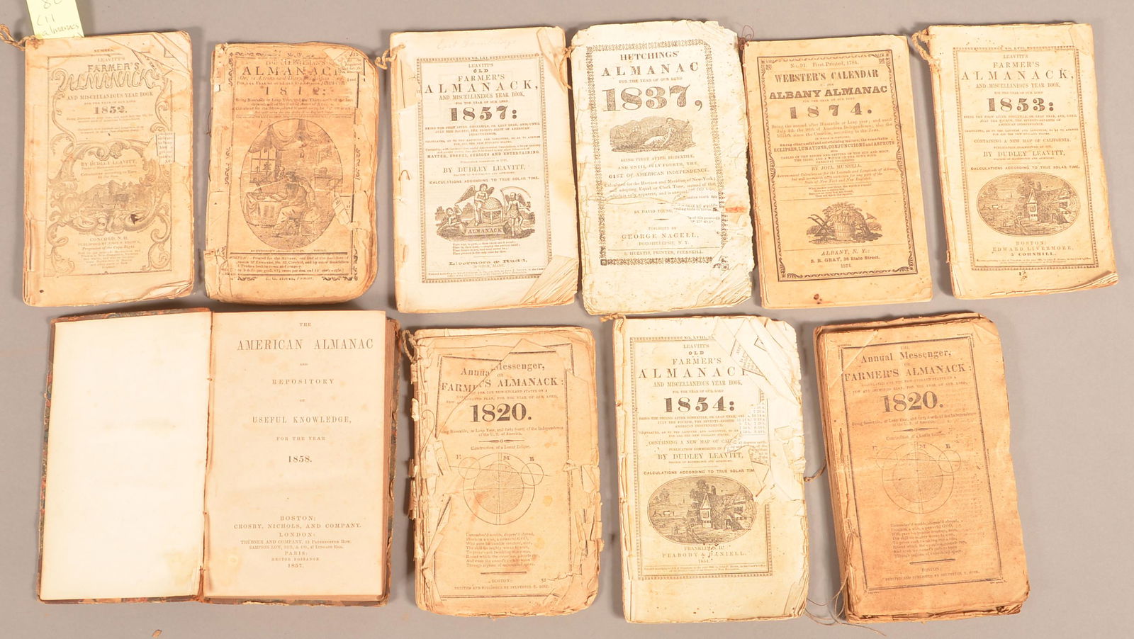 Lot of 11 Almanacs New England + Book (1 of 1)