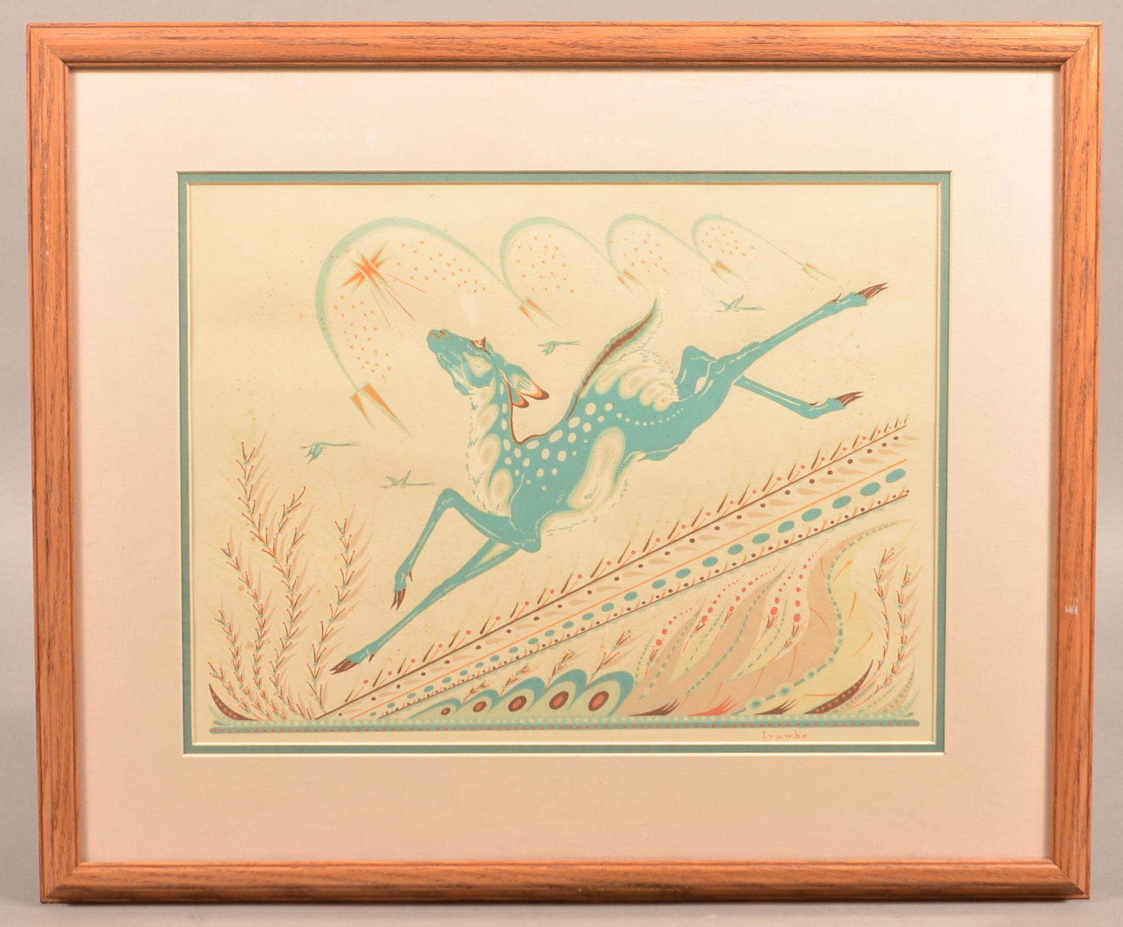 Woody Crumbo Silk Screen Print (1 of 4)