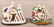 Two Antique Porcelain Figural Inkwells.