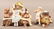 Two Antique Hand-Painted Porcelain Figural Inkwells.