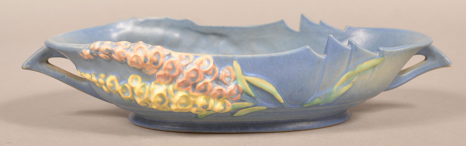 Roseville Art Pottery Foxglove Pattern Console Bowl. (1 of 3)