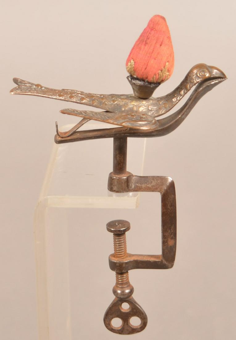 Watermans Brass and Iron C-Clamp Sewing Bird. (1 of 4)