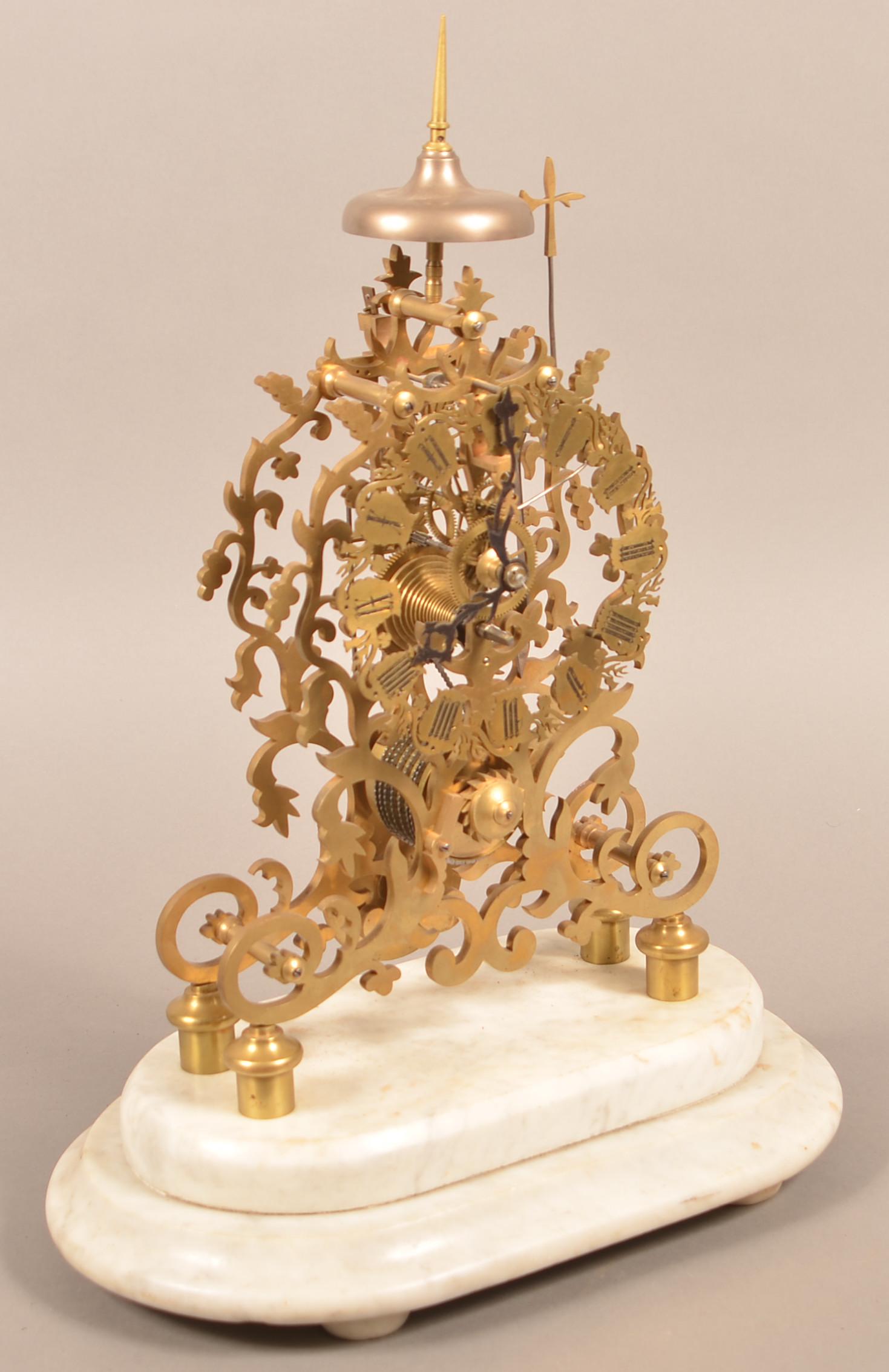 Antique English Fusee Skeleton Clock. (1 of 4)