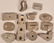 Twelve Various Antique Figural Tin Cookie Cutters. - 2