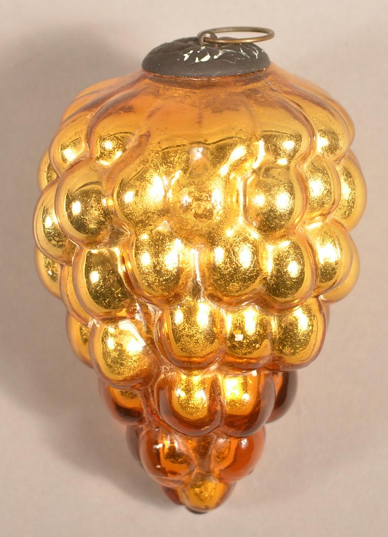 Antique German Amber Oval A Cluster of Grapes Kugel. (1 of 3)