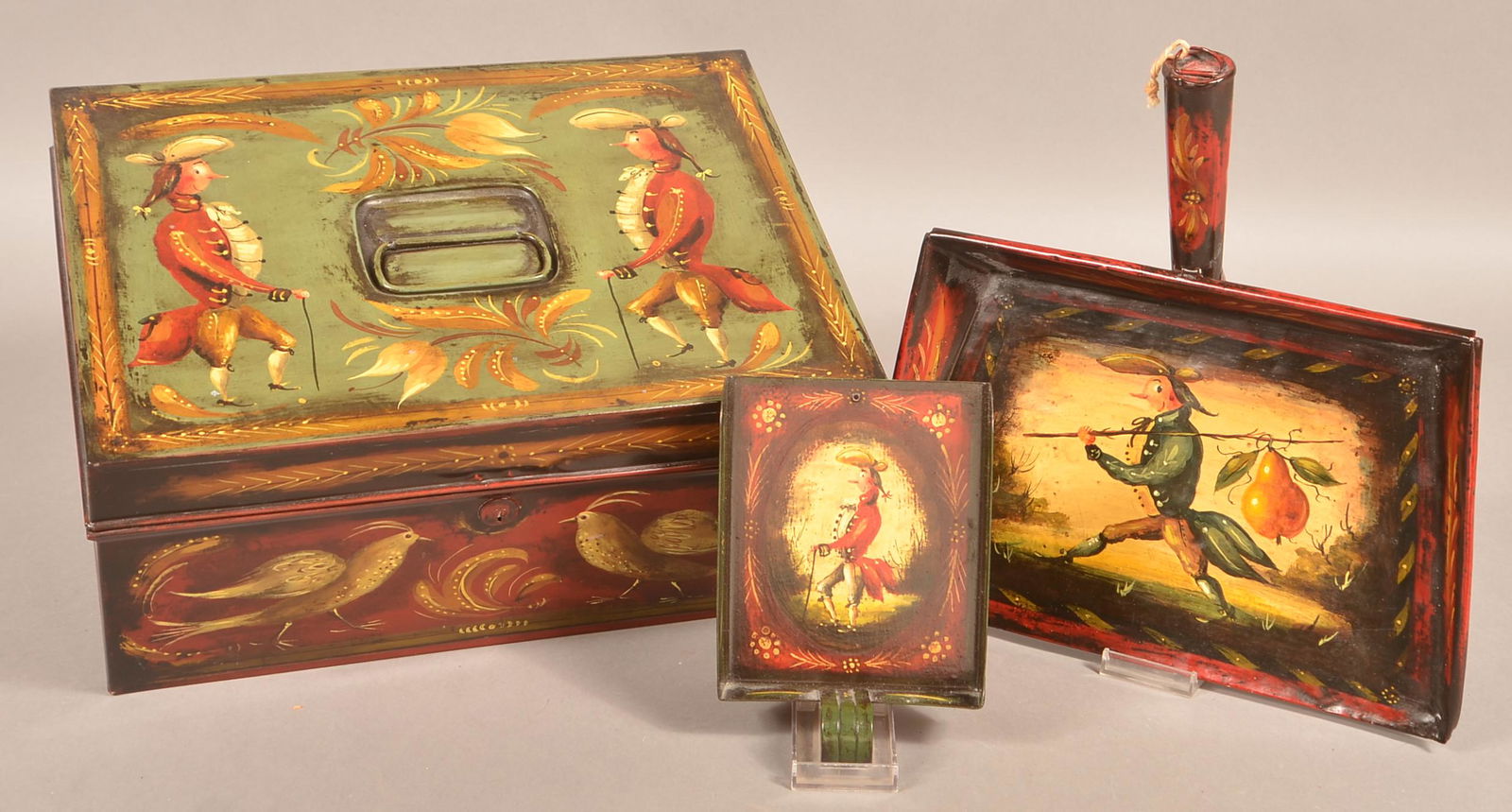 3 Pieces of Signed Peter Ompir Folk Art Painted (1 of 5)