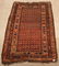 Antique/Vintage Geometric Pattern Oriental Area Rug.