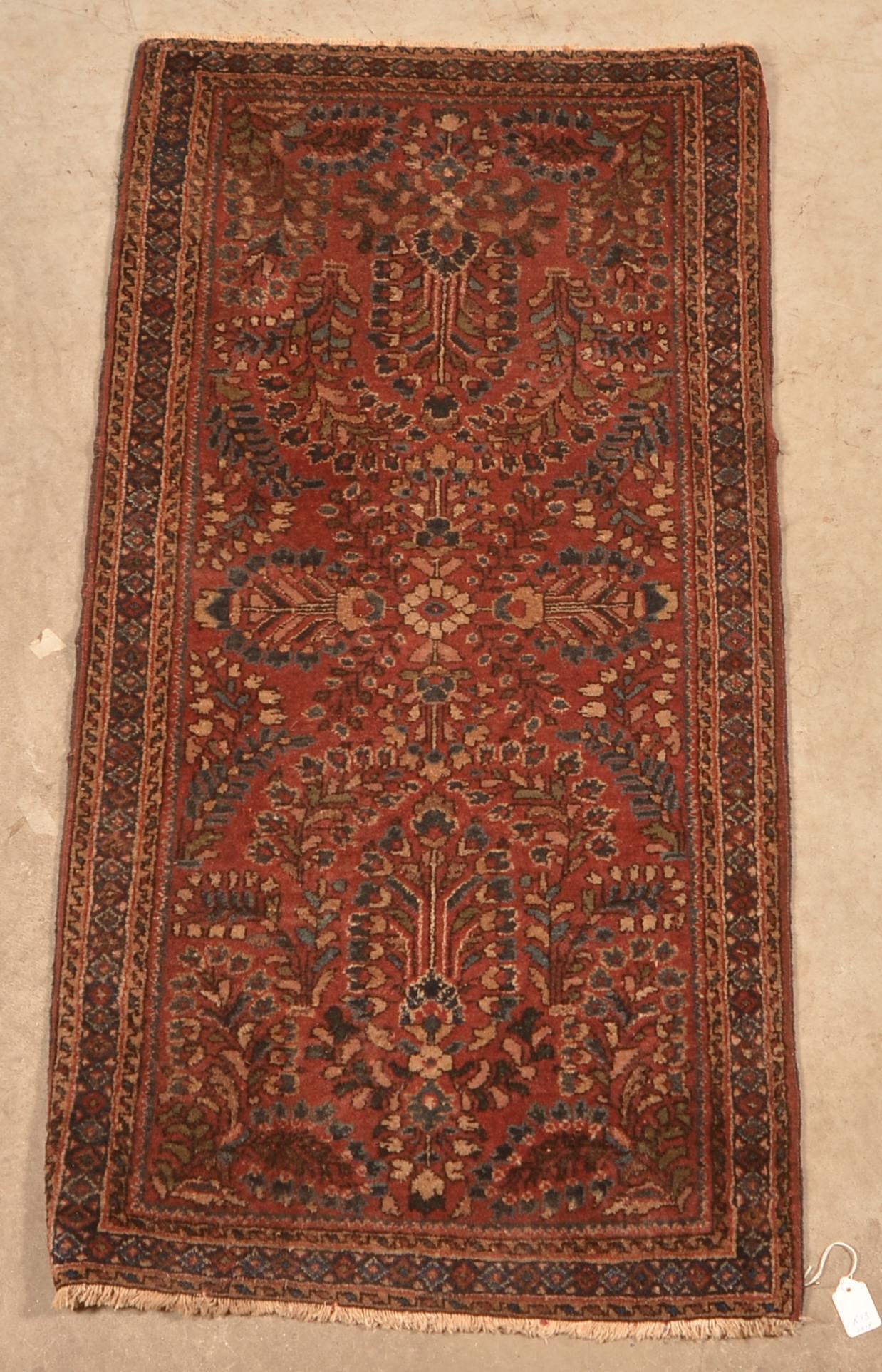 Antique/Vintage Floral Pattern Oriental Area Rug. (1 of 5)