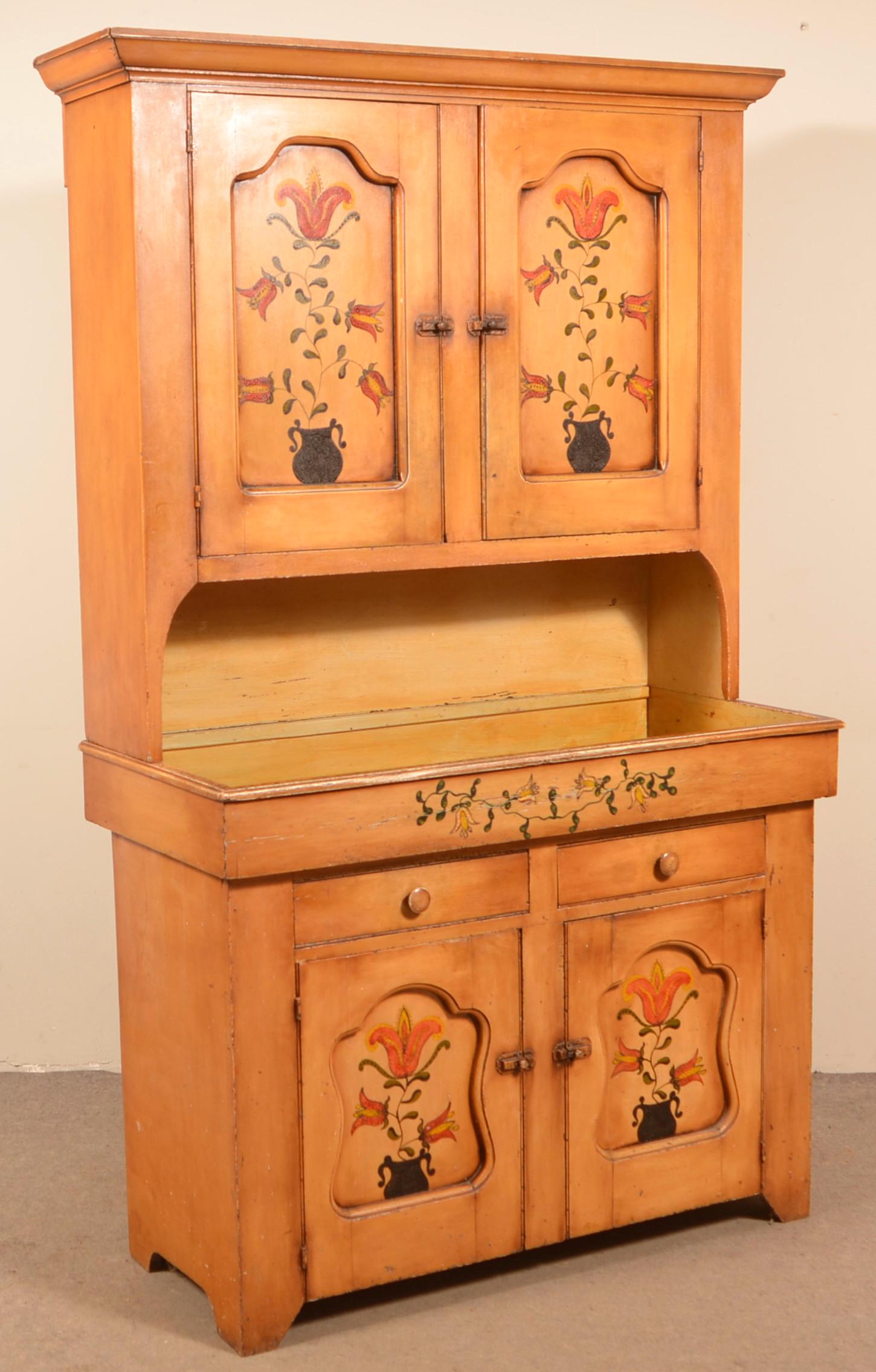 Antique Softwood Cupboard Top Drysink. (1 of 4)