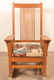 Modern Signed Stickley Oak Rocking Chair.