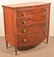 Pennsylvania Sheraton Bow-Front Chest of Drawers.