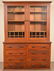 Antique Grain Decorated Country Store Cabinet.