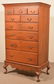 American Queen Anne Walnut Chest on Frame. - 2