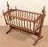American Victorian Walnut Platform Rocking Cradle.