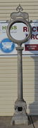 Reproduction Cast Aluminum Street Post Clock. - 3