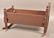 Antique Doll Cradle with Bird Paint Decoration. - 4