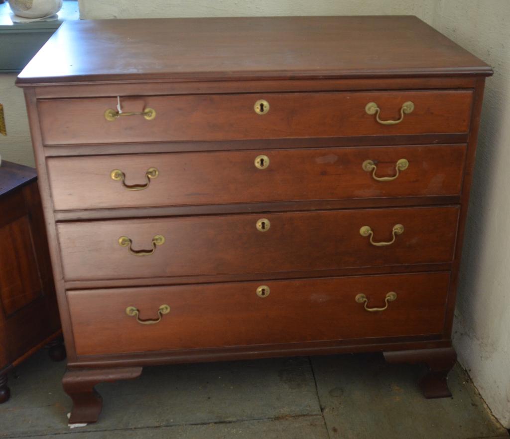 Late 19th C. Cherry Chippendale Chest of Drawers (1 of 4)