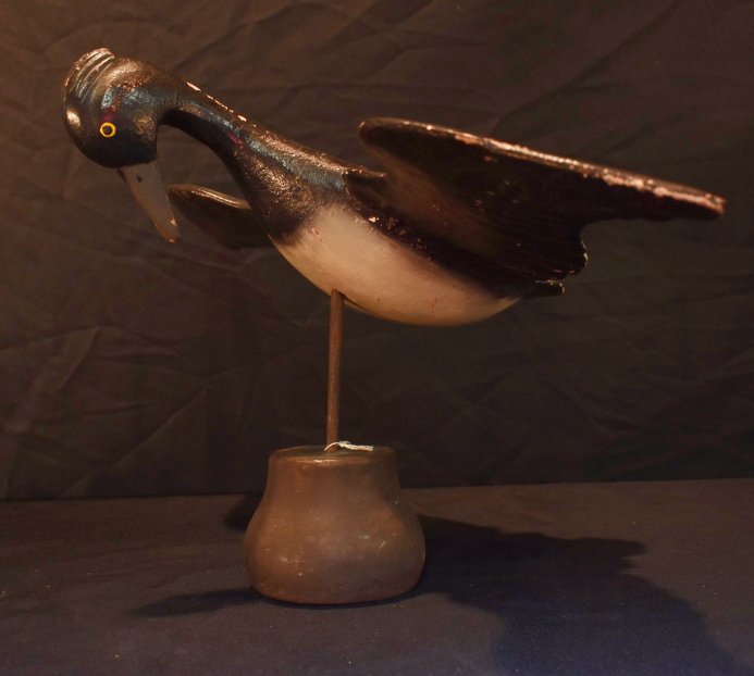 Wooden Flying Coot Decoy (1 of 2)