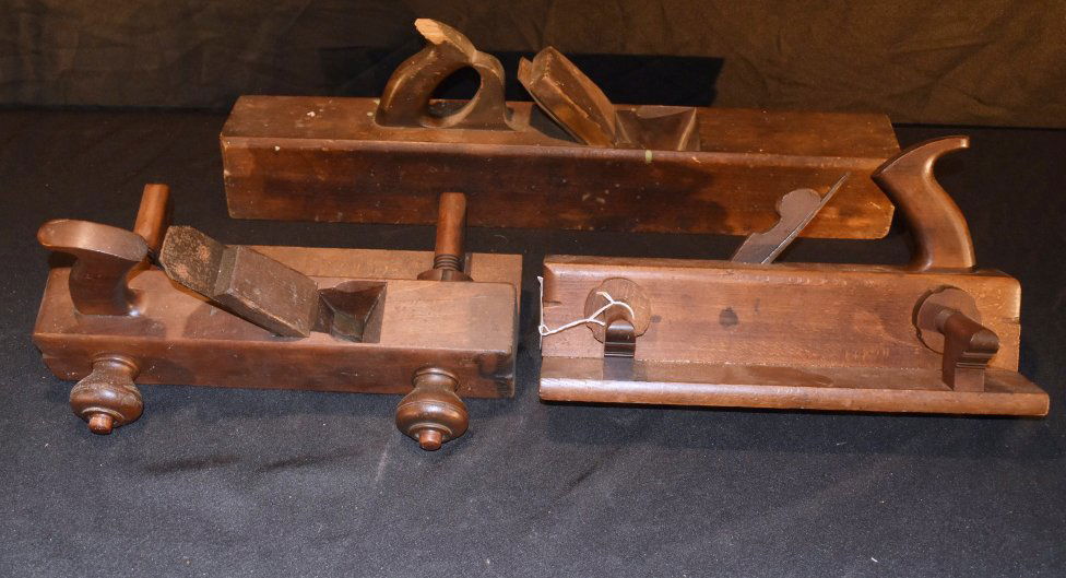 3 Antique Wooden Planes (1 of 2)