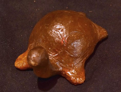 Antique Sewer Tile Pottery Turtle (1 of 2)