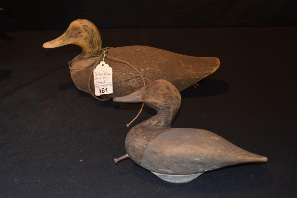 (2) Antique Carved Wooden Duck Decoys (1 of 1)