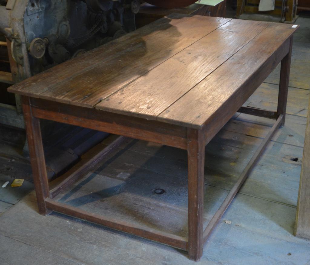 19Th Century Scrub Top Stretcher Base Work Table (1 of 3)