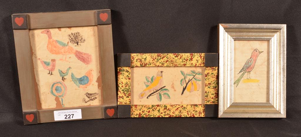 Three Primitive Watercolors (1 of 4)