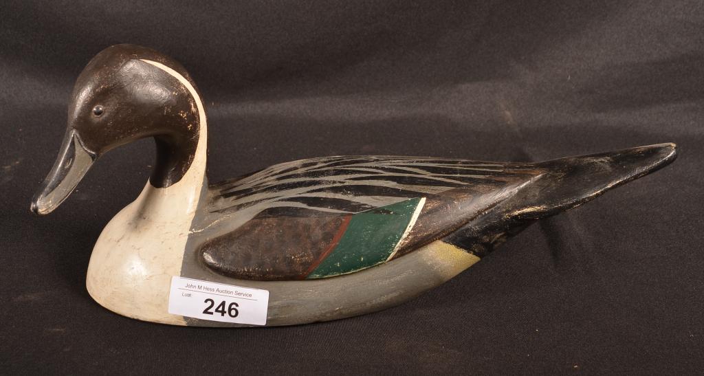 Antique Wooden Carved Duck Decoy - Jim Mossmer (1 of 3)