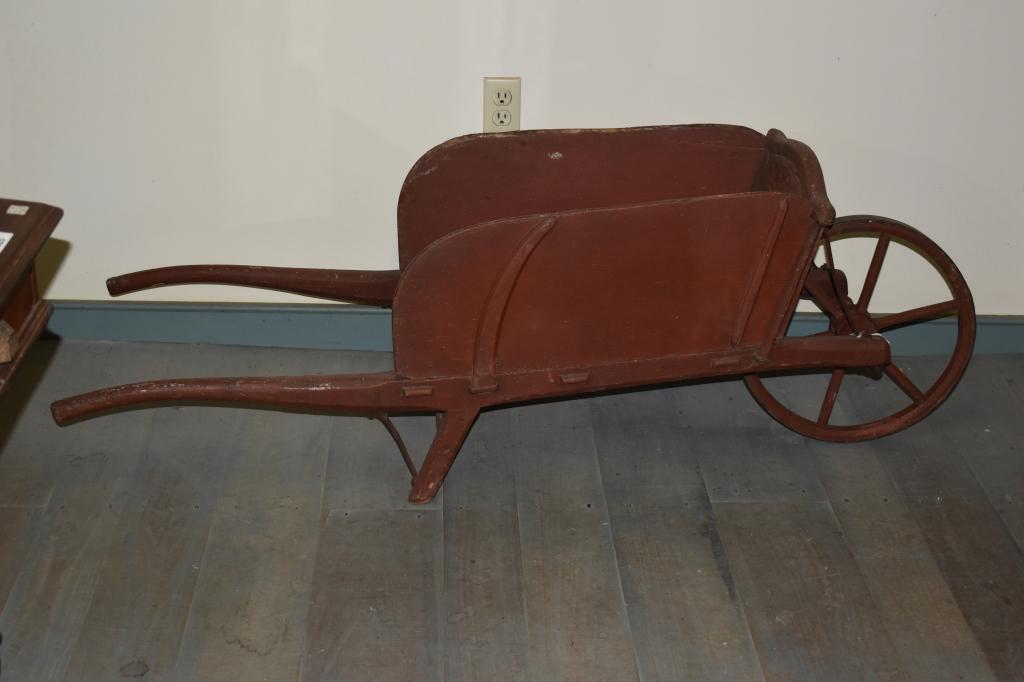 Antique Wooden Wheelbarrow (1 of 7)