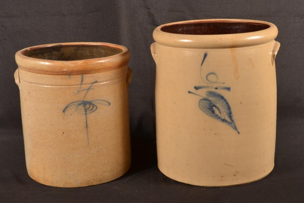 Lot Of 2 Stoneware Crocks (1 of 3)