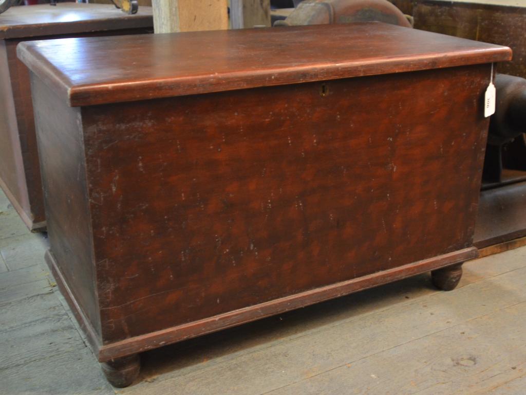 19th C.  Dovetailed Paint-Decorated Blanket Chest (1 of 5)