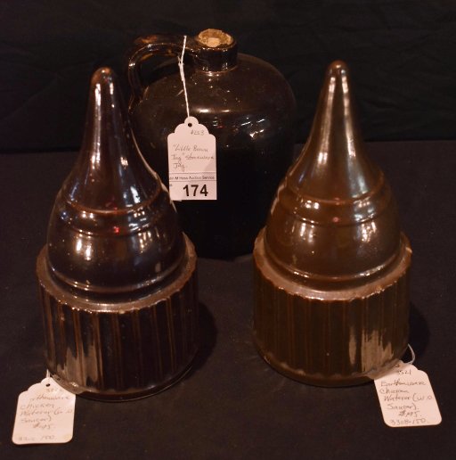 Antique Molded Pottery Chicken Waterers (1 of 3)