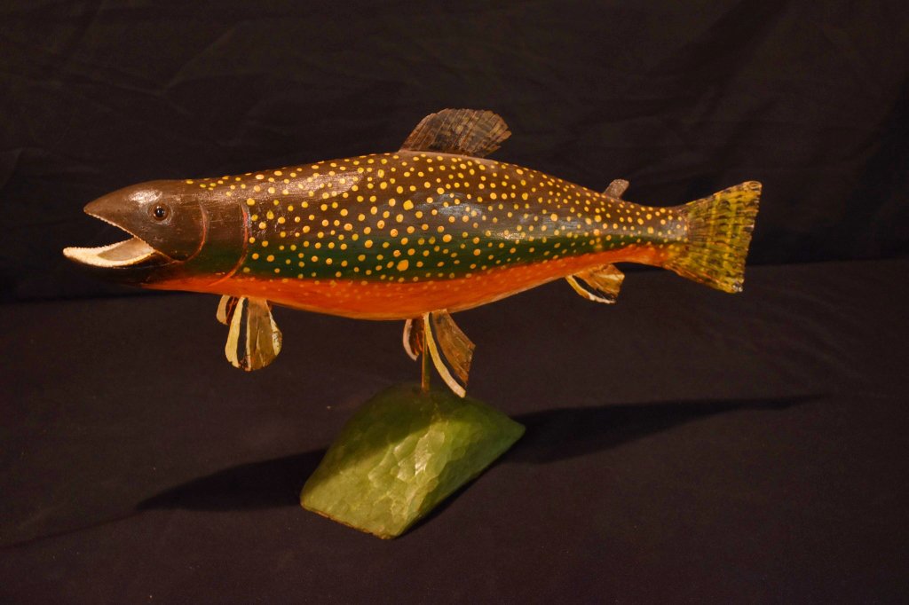 Keith Collis Wooden Carved Large Fish (1 of 3)