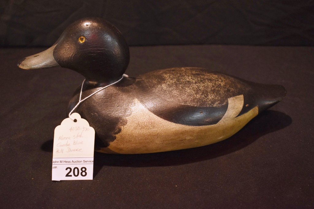 Mason Vintage Duck Decoy - Bluebill Drake (1 of 2)