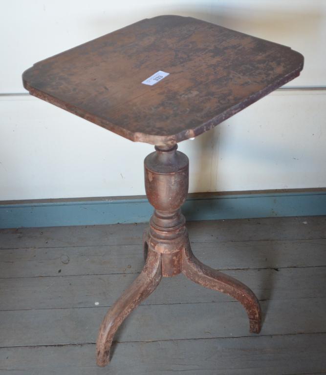 19th Century Cherry Tilt Top Candle Stand (1 of 3)